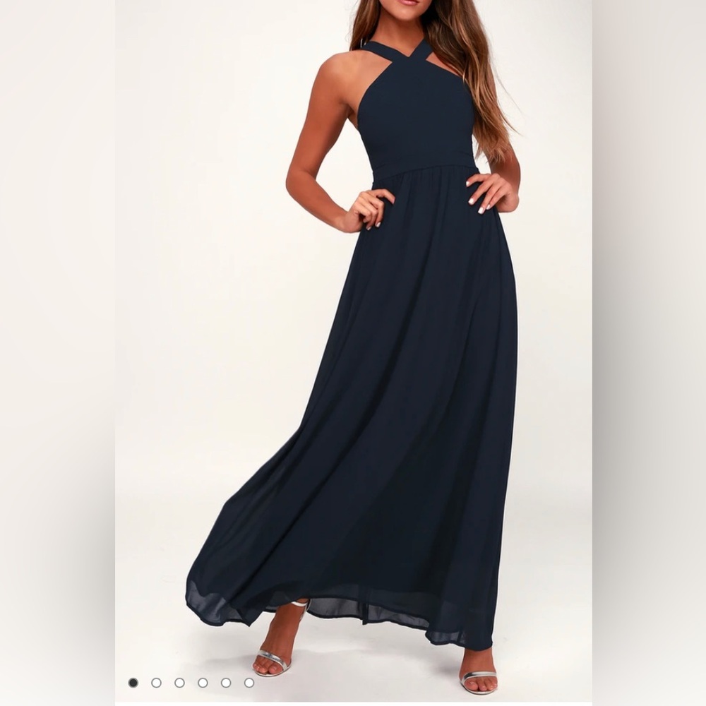 Navy blue maxi lulu dress